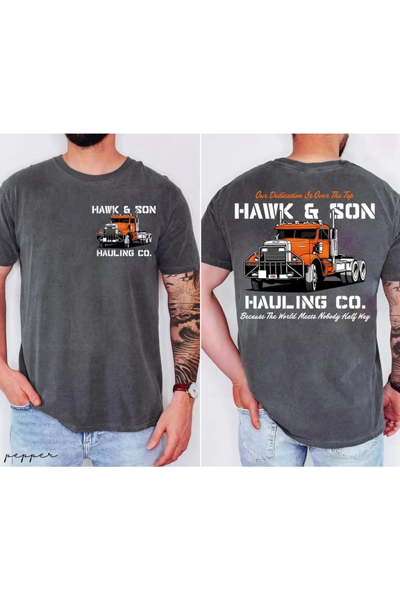 Over The Top Trucker Shirt, Hawk and Son shirt, Vintage Arm Wrestling Movie Tshirt, Classic 80s Graphic Tee, Gift For Truck Driver, Dad Gift, Moss S
