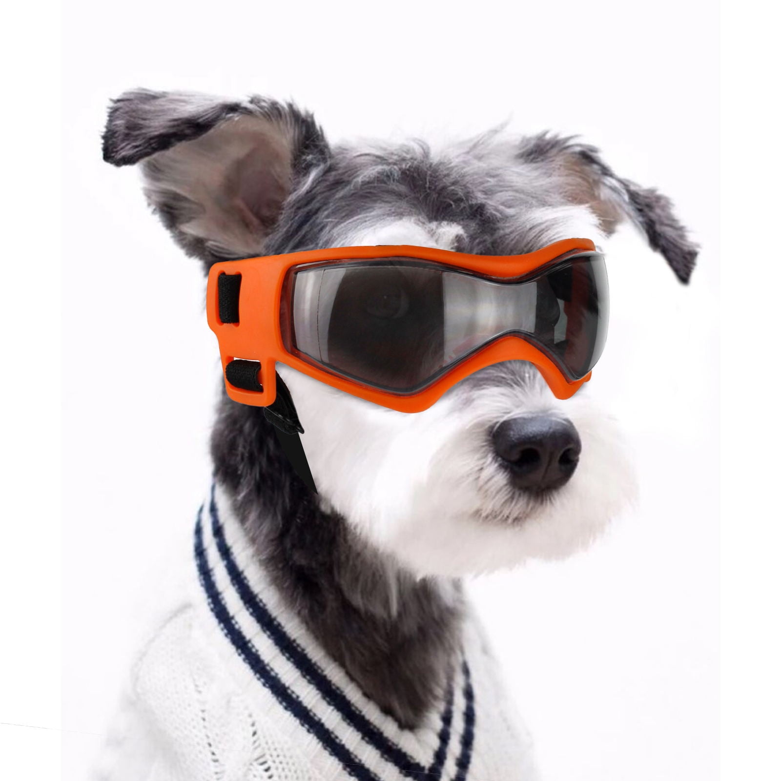 NAMSAN Dog Goggles Anti UV Pet Sunglasses with Adjustable Straps for Medium Poodle Boston Terrier