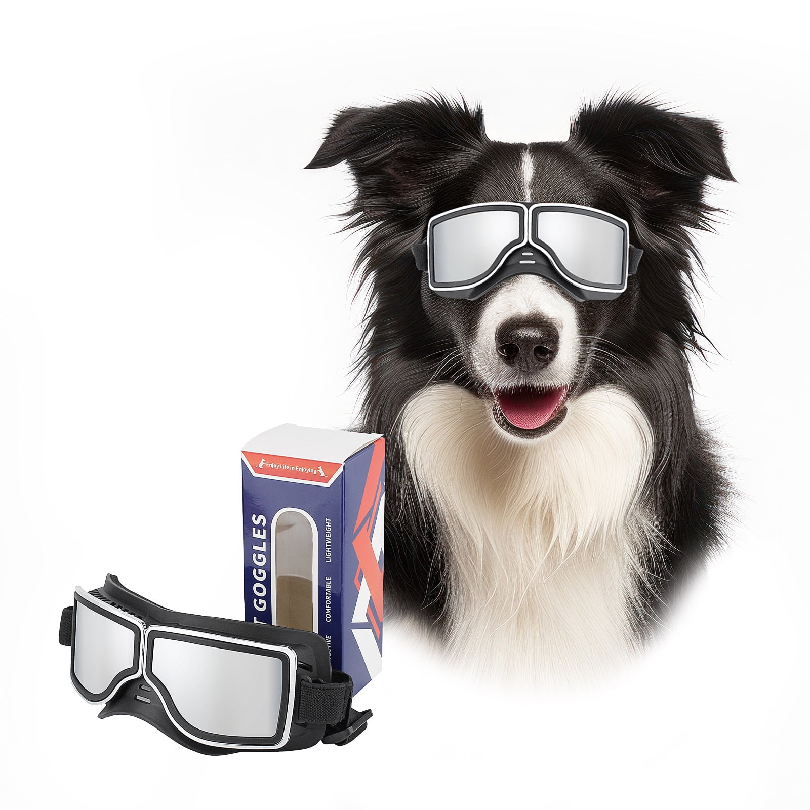 NAMSAN Dog Goggles for Medium to Large Breed Eye Protection for