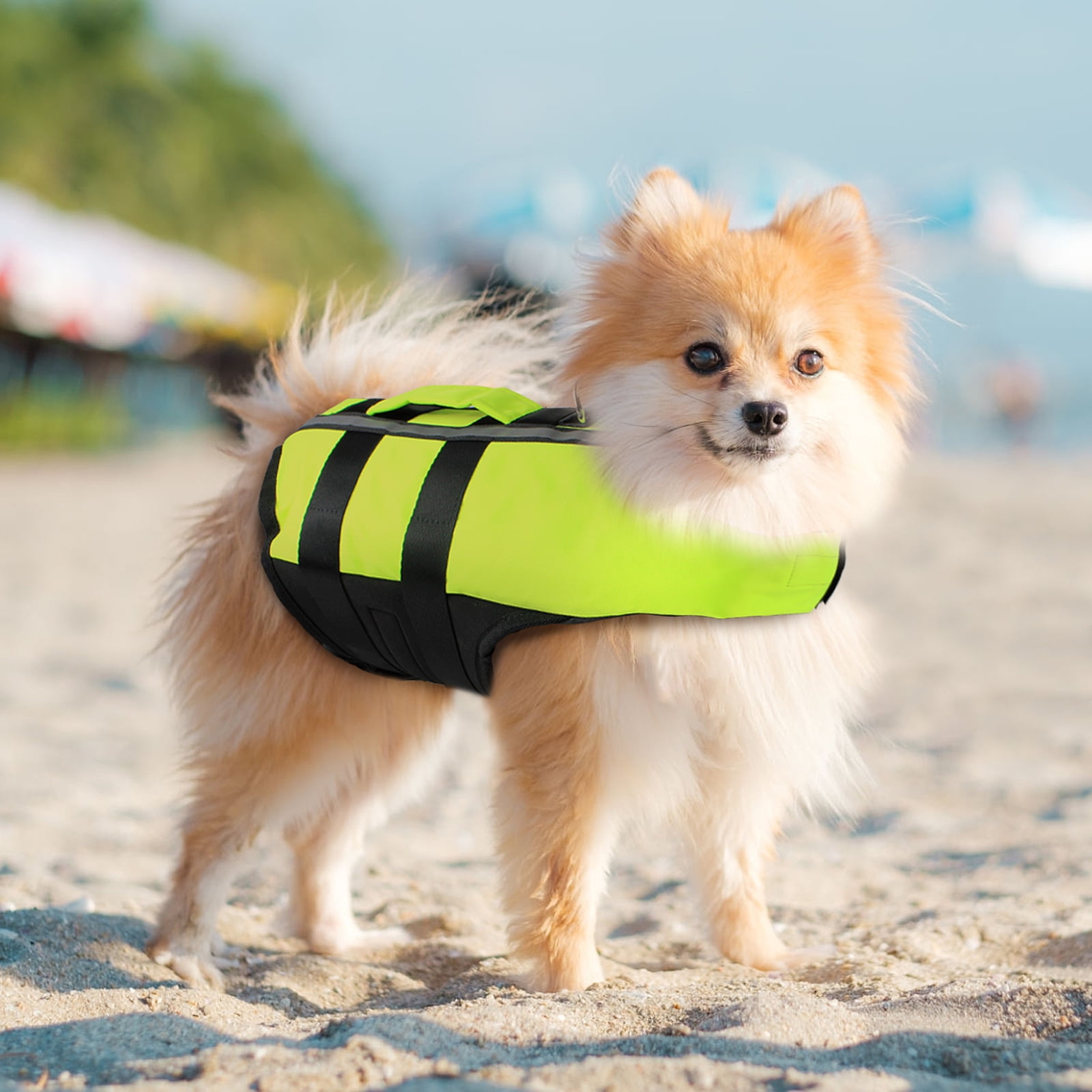 NAMSAN Dog Life Vest Adjustable Lifesaver Jacket Reflective Preserver ...