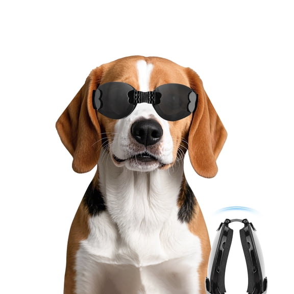 NAMSAN Foldable Dog Goggles Windproof & Dustproof Dog Sunglasses for Small to Medium Breed