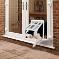 thumbnail image 1 of NAMSAN Pet Screen Door for Sliding Door Cat Doggy, Magnetic Auto Closing, Double-Sided Lockable, White, 1 of 8