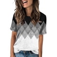 thumbnail image 1 of NAMTYQX Graphic Tees for Women Stretchy Casual Loose Fit Patterns Scoop Neck Cute Summer Tops for Women Dark Gray Size S, 1 of 5