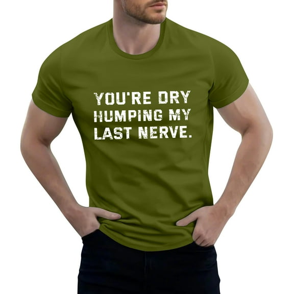 NAMTYQX Mens Casual Shirts Patterned Crewneck Lounges Baggy Comfort Short Sleeve Casual Light Plus Size Soft Summer Tops Army Green Size 3XL