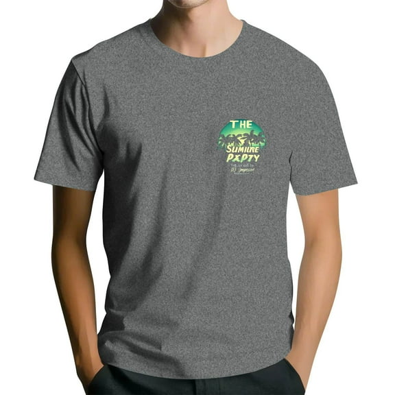 NAMTYQX Mens Shirts Light Breathable Crew Neck Casual Short Sleeve Soft Boho Plus Size Graphic Baggy Shirts for Men Gray Size L