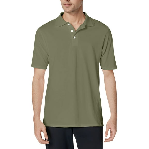 NAMTYQX Mens T-Shirts Casual Light Short Sleeve Soft Loose Button Lapel Neck Plus Size Mens Polo Shirts Short Sleeve Men's Casual Button-Down Shirts Light Brown Size XL