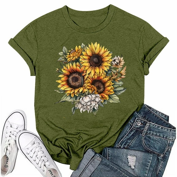 NAMTYQX Plus Size Blouses for Women Short Sleeve Trendy Gemustert Soft Patterns Crewneck Plus Size Lightweight Baggys Women's T-Shirts Light Green Size L