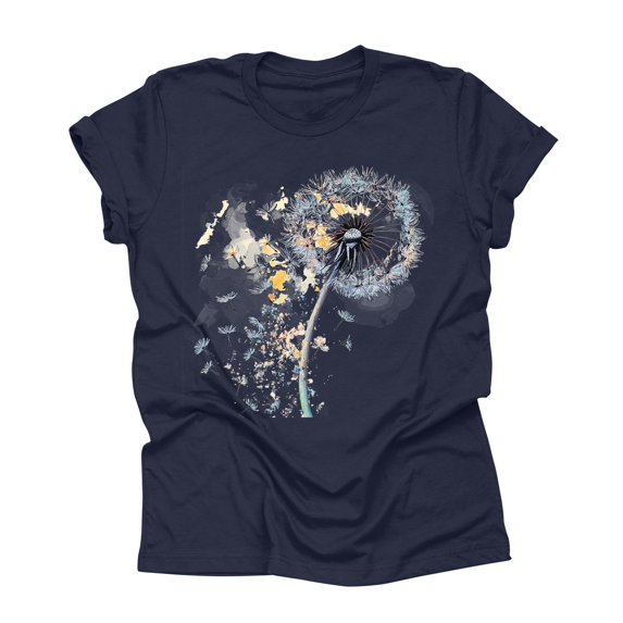 NAMTYQX Plus Size Summer Tops Patterns Short Sleeve Fashion Relaxed Fit mit Print Cool Plus Size Light Round Neck Short Sleeve Blouses for Women Dark Blue Size L