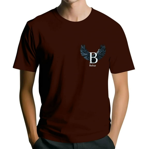 NAMTYQX Shirts for Men Oversized Bohemian Relaxed Fit Cool Comfort Lightweight Short Sleeved Casual Crewneck Patterns Mens Shirts Casual Stylish Wine Size S