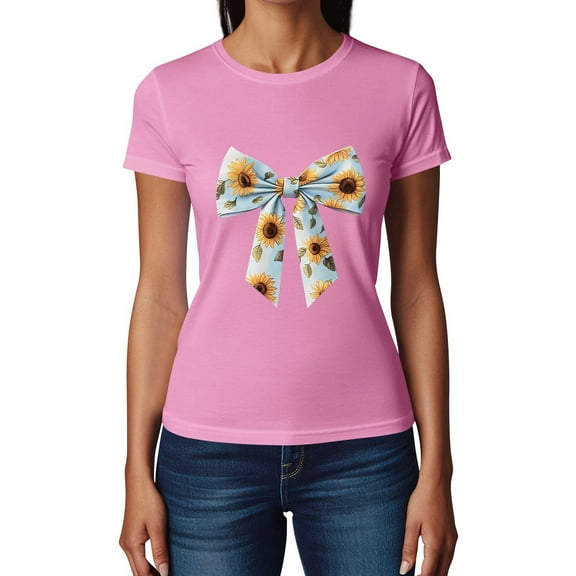 NAMTYQX Shirts for Women Loose Stretchy Short Sleeve Round Neck Printed Soft Lounge Print Plus Size Womens Casual Tops Pink Size L