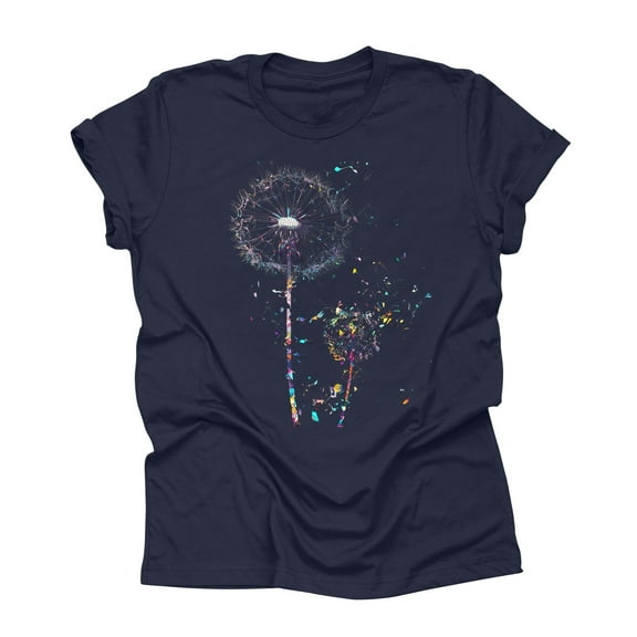 NAMTYQX Short Sleeve Tops for Women Stretch Cool O-Neck Short Sleeve Cute Graphic Gemustert Plus Size Loose Fit Womens T Shirts Dark Blue Size 2XL