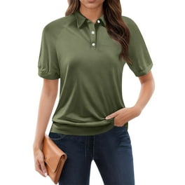 Time and Tru Women's Essential Short Sleeve Polo T-Shirt