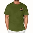 thumbnail image 1 of NAMTYQX True Classic T Shirts for Men Plus Size Lightweight Elastic Patterns Crewneck Lounges Loose Casual Comfortable Short Sleeved Mens Graphic T-Shirts Army Green Size 3XL, 1 of 4