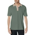 thumbnail image 1 of NAMTYQX Tshirts Shirts for Men Button Lapel Neck Men's Polo Shirts Softest Casual Short Sleeve Loose Plus Size Light T Shirts for Man Green Size M, 1 of 4