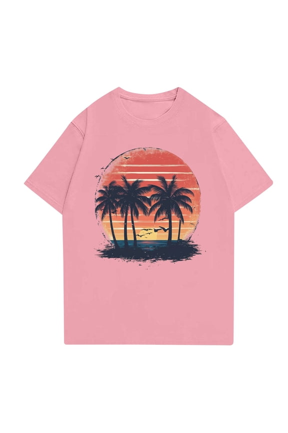 Tshirts Shirts for Women Airoft Short Sleeve Scoop Neck Graphic Plus Size Baggys mit Print Lightweight Basic T Shirts for Women Pink Size 3XL