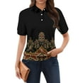 thumbnail image 1 of NAMTYQX Women's Blouses & Shirts Short Sleeve Lapel Womens Polo Shirts Casual Soft Casual Navy Size 3XL, 1 of 5