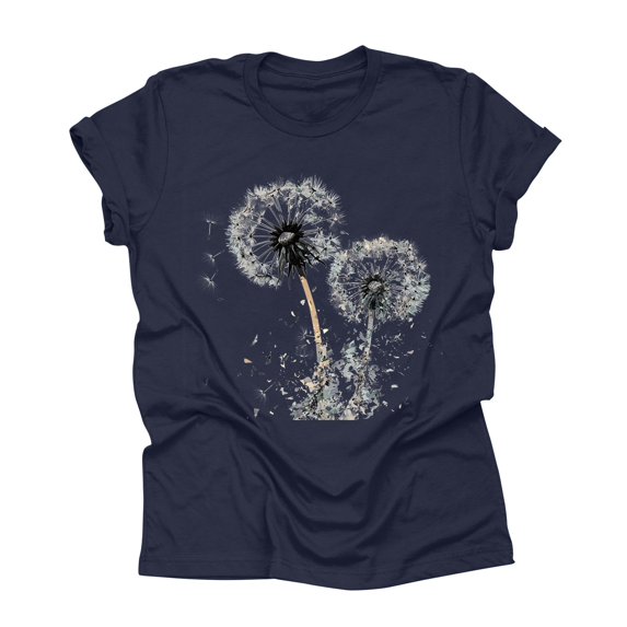 NAMTYQX Womens Graphic T Shirts Cool Short Sleeve Print Plus Size Print Loose Fit Hip Lightweight Crewneck Womens Tops Dark Blue Size M