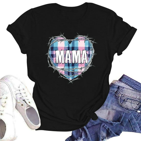 NAMTYQX Womens Spring Tops Oversize Airoft Graphic Round Neck Relaxed Fit Lightweight Trending Short Sleeve mit Print Graphic Tees Black Size S