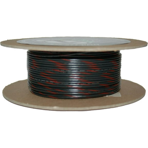 NAMZ OEM Color Primary Wire 100ft. Spool 20g - Black/Red Stripe