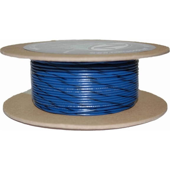 Namz NWR-60-100-20 100-Foot OEM Color Wire Spool - 20 Gauge - Blue/Black Stripe