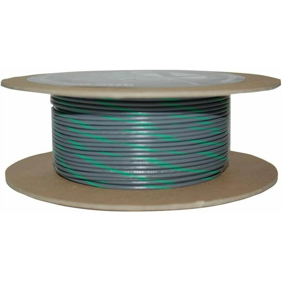 NAMZ OEM Color Primary Wire 100ft. Spool 20g - Gray/Green Stripe