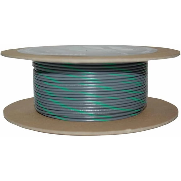 Namz NWR-85-100-20 100-Foot OEM Color Wire Spool - 20 Gauge - Gray/Green Stripe
