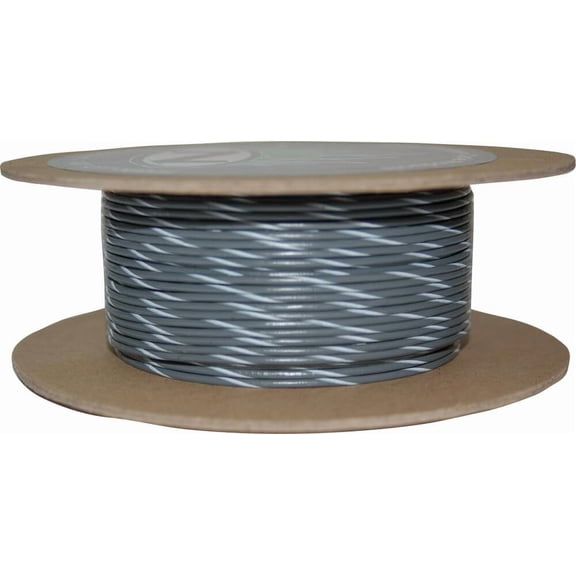 NAMZ OEM Color Primary Wire 100ft. Spool 20g - Gray/White Stripe