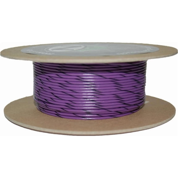 Namz NWR-70-100-20 100-Foot OEM Color Wire Spool - 20 Gauge - Violet/Black Stripe