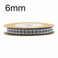 thumbnail image 1 of NAMZI 0.24 Inch x 5.5 Yards Gingham Ribbon, Classic Plaid Buffalo Checker Ribbon for Gift Wrapping, Hair Bows & DIY Crafts, Grey, 1 of 4