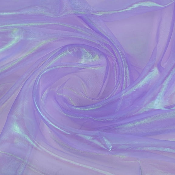 NAMZI 1.1Yard x 59in Magic Laser Holographic Fabric, Iridescent Sequin Gradient Organza Lace, Ideal for Wedding Photography Backdrops, Party DIY Supplies, Purple