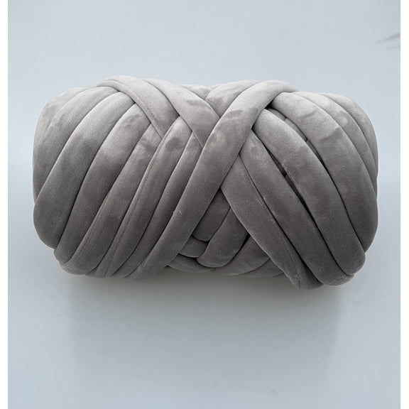 Namzi 500g Chunky Soft Yarn DIY Home Decor Yarn for Hand Knitting Pillows & Crafting Handbags,Grey