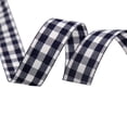 thumbnail image 1 of NAMZI 1.5" x 10 Yards Buffalo Check Plaid Gingham Ribbon, Great for Christmas Tree Decor, Wreath Bows, Farmhouse Festive Accents, Gift Wrapping, Floral Arrangement, Black B, 1 of 4