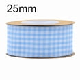 thumbnail image 1 of NAMZI 1 Inch x 5.5 Yards Gingham Ribbon, Classic Plaid Buffalo Checker Ribbon for Gift Wrapping, Hair Bows & DIY Crafts, Blue, 1 of 4