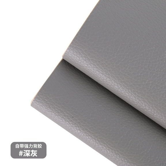 NAMZI 1 Pc 9.823.6in Self-Adhesive Leather Repair Patch, Strong Anti-Scratch Tape for Sofas, Couches & Car Seats, Grey