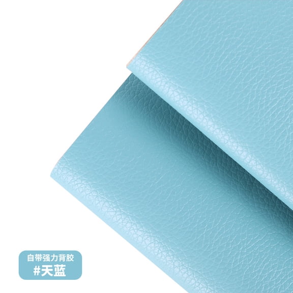 NAMZI 1 Pc 9.823.6in Self-Adhesive Leather Repair Patch, Strong Anti-Scratch Tape for Sofas, Couches & Car Seats, Sky Blue