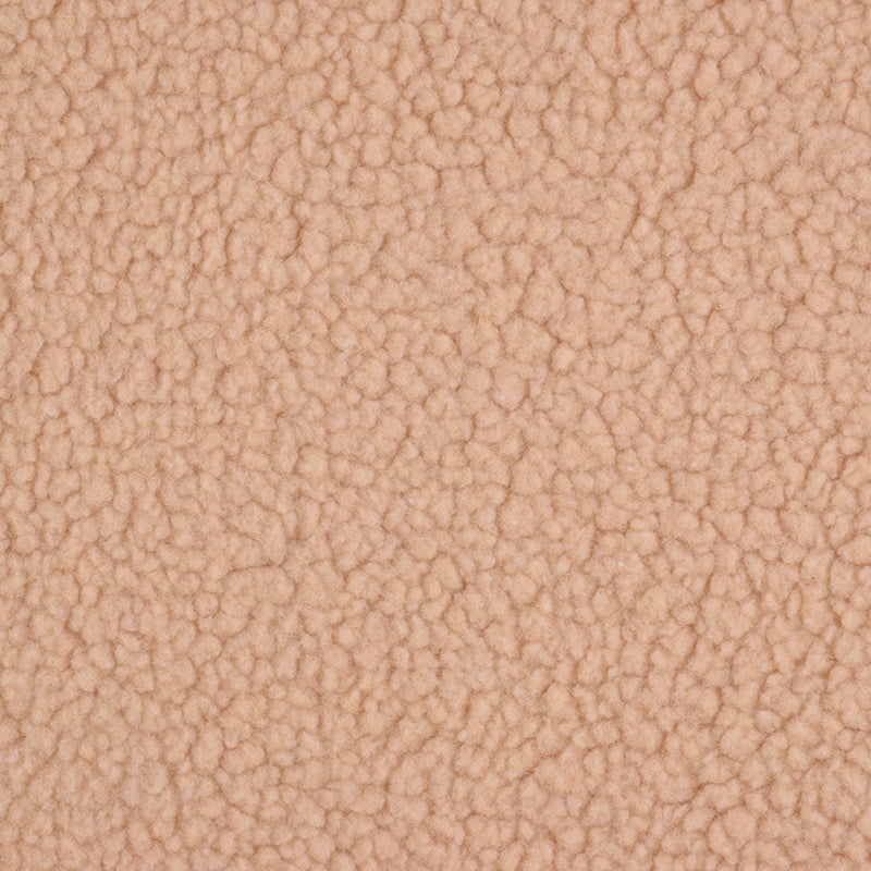 NAMZI 1 Yard x 63in Plush Fleece Fabric, Lambskin-Like Faux Fur Material, Thermal Lined for DIY Sewing & Handmade Crafts, Apricot color