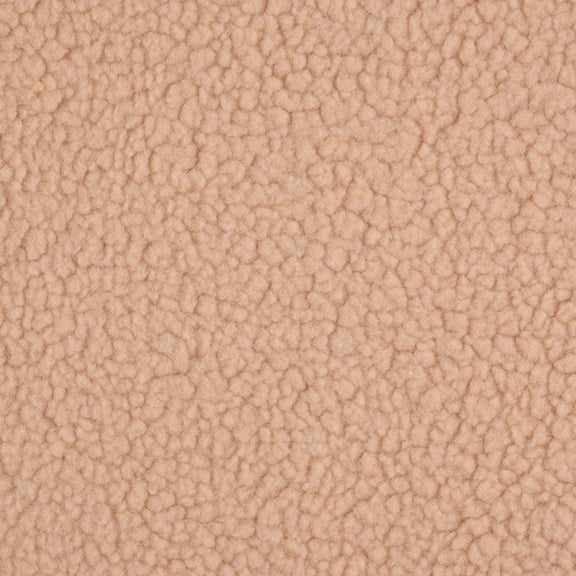 NAMZI 1 Yard x 63in Plush Fleece Fabric, Lambskin-Like Faux Fur Material, Thermal Lined for DIY Sewing & Handmade Crafts, Apricot color