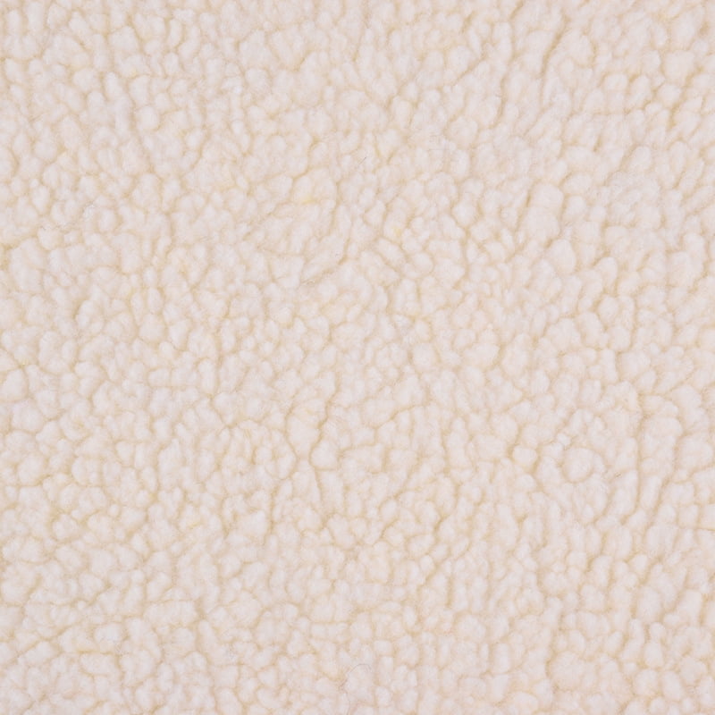NAMZI 1 Yard x 63in Plush Fleece Fabric, Lambskin-Like Faux Fur Material, Thermal Lined for DIY Sewing & Handmade Crafts, Beige B