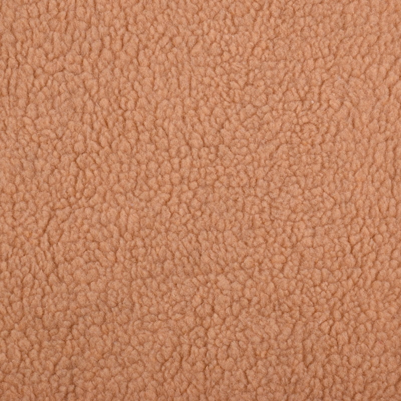 NAMZI 1 Yard x 63in Plush Fleece Fabric, Lambskin-Like Faux Fur Material, Thermal Lined for DIY Sewing & Handmade Crafts, Brown