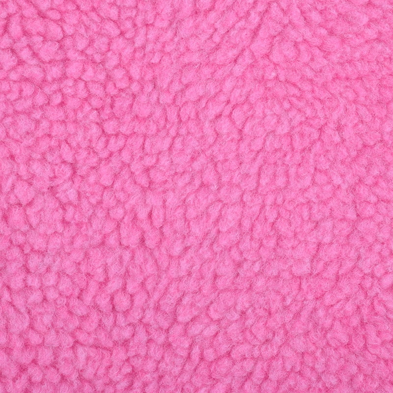 NAMZI 1 Yard x 63in Plush Fleece Fabric, Lambskin-Like Faux Fur Material, Thermal Lined for DIY Sewing & Handmade Crafts, Dark Pink