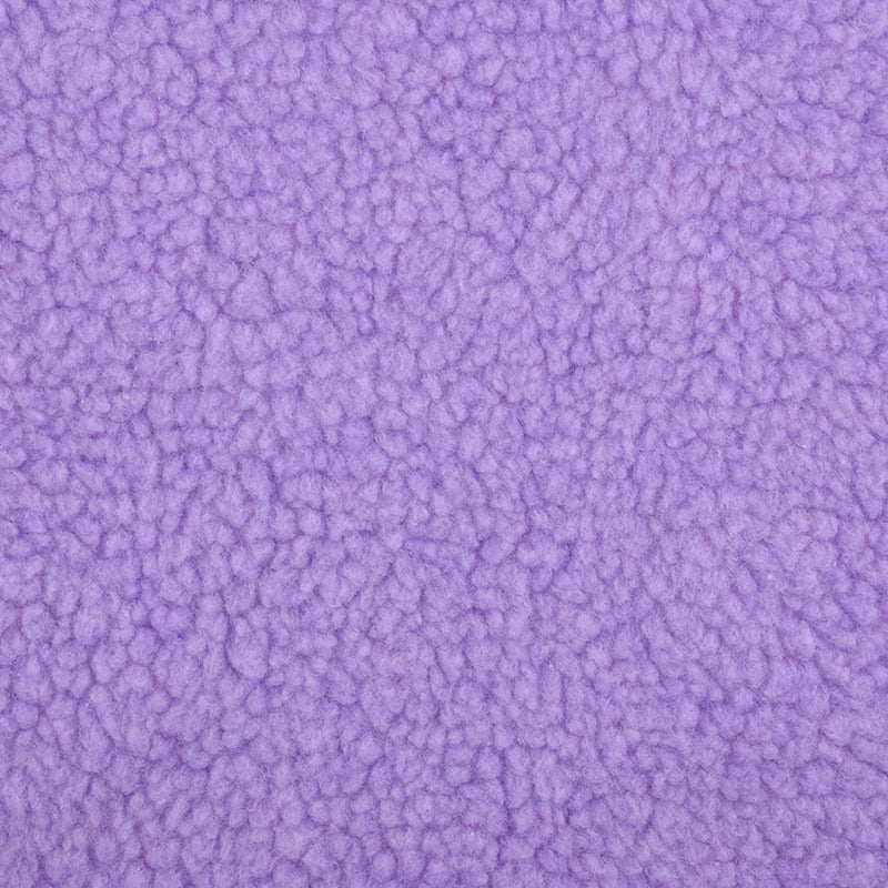 NAMZI 1 Yard x 63in Plush Fleece Fabric, Lambskin-Like Faux Fur Material, Thermal Lined for DIY Sewing & Handmade Crafts, Light Purple