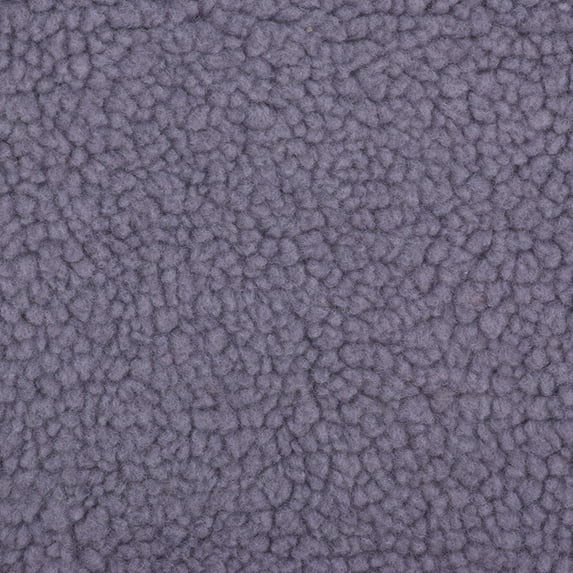 NAMZI 1 Yard x 63in Plush Fleece Fabric, Lambskin-Like Faux Fur Material, Thermal Lined for DIY Sewing & Handmade Crafts, Medium Grey