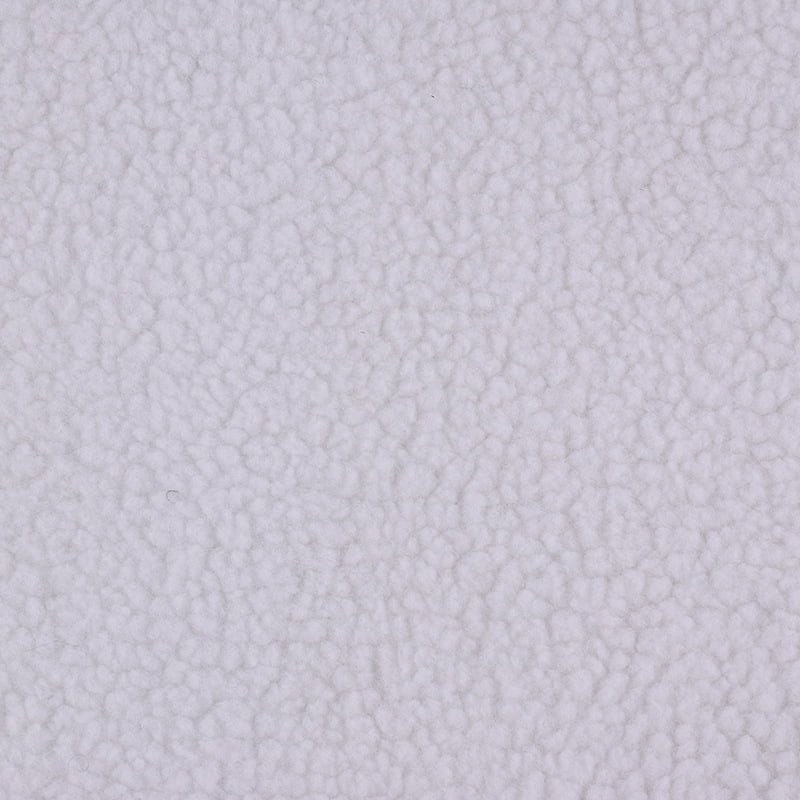 NAMZI 1 Yard x 63in Plush Fleece Fabric, Lambskin-Like Faux Fur Material, Thermal Lined for DIY Sewing & Handmade Crafts, Natural White
