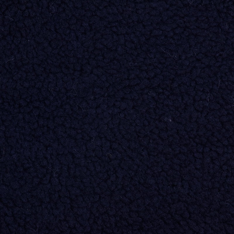 NAMZI 1 Yard x 63in Plush Fleece Fabric, Lambskin-Like Faux Fur Material, Thermal Lined for DIY Sewing & Handmade Crafts, Navy Blue