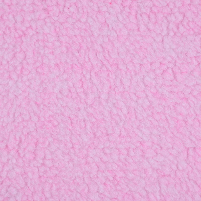 NAMZI 1 Yard x 63in Plush Fleece Fabric, Lambskin-Like Faux Fur Material, Thermal Lined for DIY Sewing & Handmade Crafts, Pink