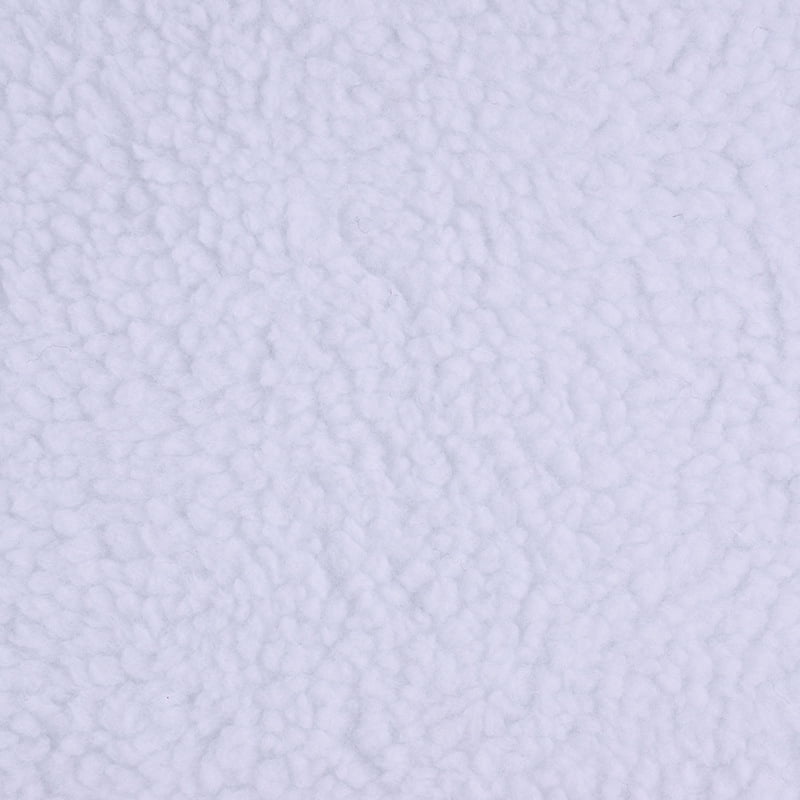 NAMZI 1 Yard x 63in Plush Fleece Fabric, Lambskin-Like Faux Fur Material, Thermal Lined for DIY Sewing & Handmade Crafts, Pure White