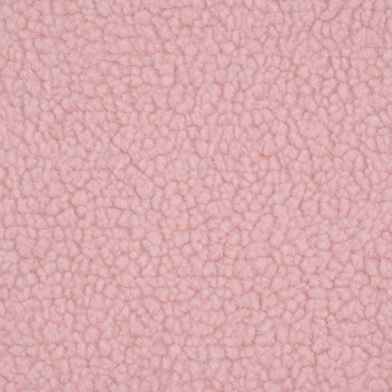NAMZI 1 Yard x 63in Plush Fleece Fabric, Lambskin-Like Faux Fur Material, Thermal Lined for DIY Sewing & Handmade Crafts, Spring Pink