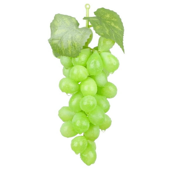 NAMZI 10-Pack Assorted Artificial Grape Bunch Decoration Grape Bunch Rubber Grape Bunch for Vintage Wedding Gifts Fruit Wine Decoration Artificial Fruit Props (Green)