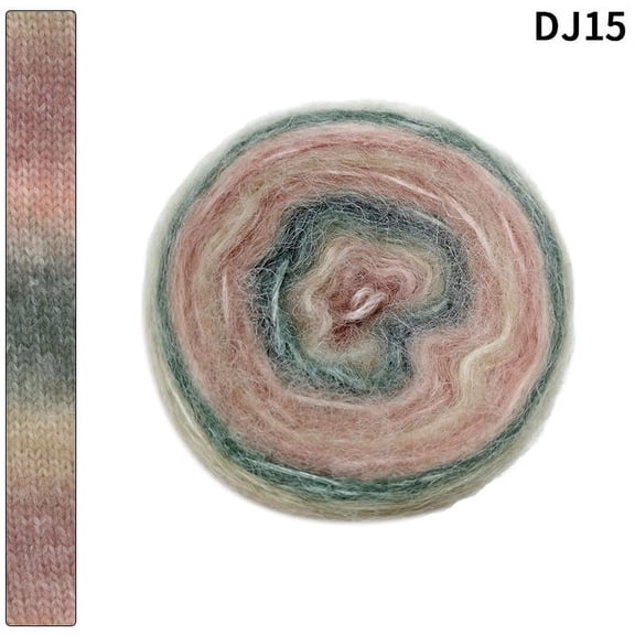 NAMZI 100G Yarn Whirl with 58% Acrylic, Softly Color Changing Yarn Great for Crocheting & DIY Craft Kits K