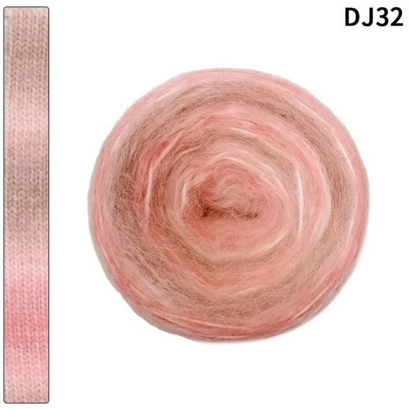 NAMZI 100G Yarn Whirl with 58% Acrylic, Softly Color Changing Yarn Great for Crocheting & DIY Craft Kits ,W